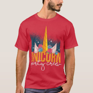 Magic Fantasy Animal Unicorn Party Crew Fairytal T Shirt