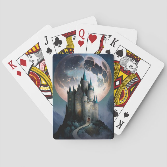 Magic Fantasy Castle Full Moon Casinokort (Baksidan)