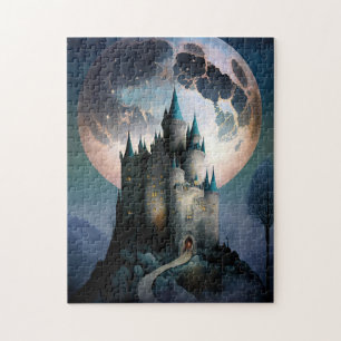 Magic Fantasy Castle Full Moon Pussel