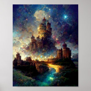 Magic Fantasy Castle Poster