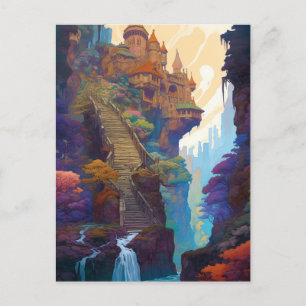 Magic Fantasy Castle-vykort Vykort