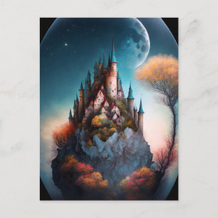 Magic Fantasy Castle-vykort Vykort