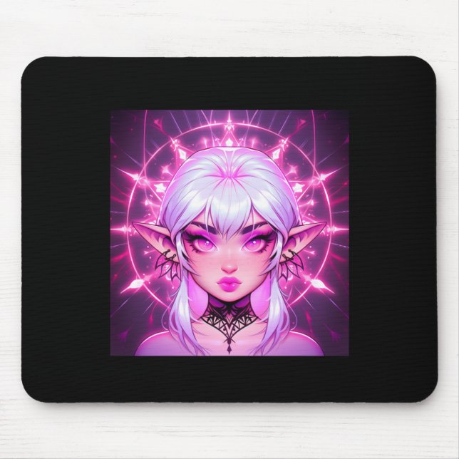 Magic Fantasy Elf Anime Girl Sticker Musmatta (Framsidan)