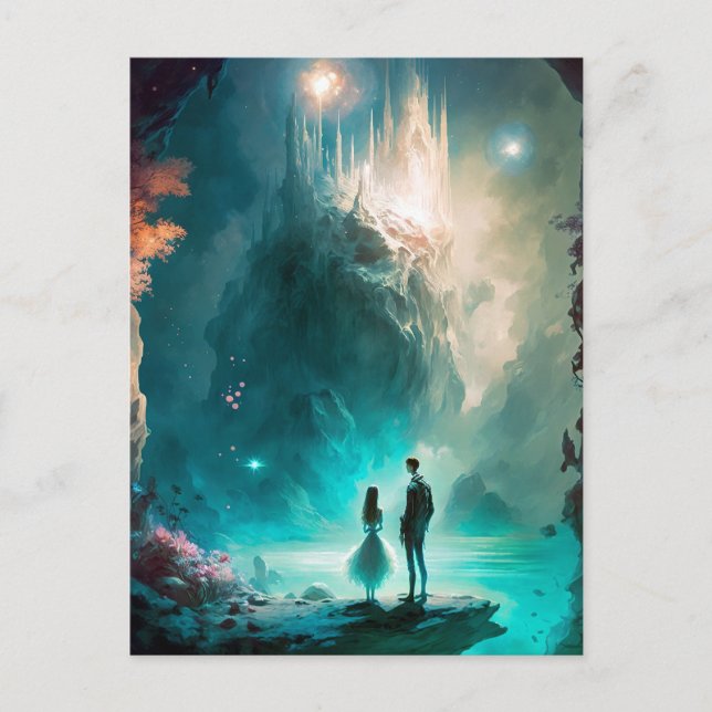 Magic Fantasy Ligcape Art-vykort Vykort (Framsida)