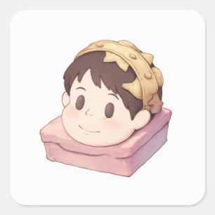Magic Fantasy Sticker Fyrkantigt Klistermärke
