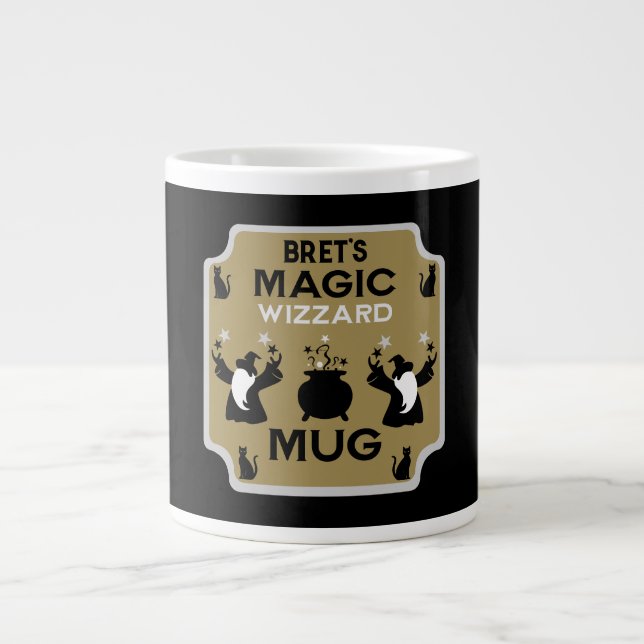Magic Fantasy Wizard Gift Jumbo Mugg (Framsidan)