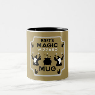 Magic Fantasy Wizard Gift Två-Tonad Mugg