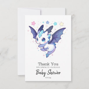 Magic Fiery Dragon Baby Shower Tack Kort