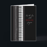 Magic Finger Piano Grattis på födelsedagen Kort<br><div class="desc">Om du känner någon som spelar piano och rör din själ med musiken,  så finns det ett underbart födelsedagskort för den med magi finger.</div>