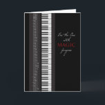 Magic Finger Piano Grattis på födelsedagen Kort<br><div class="desc">Om du känner någon som spelar piano och rör din själ med musiken,  så finns det ett underbart födelsedagskort för den med magi finger.</div>