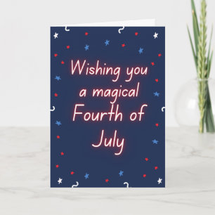 Magic Fjärde juli Kort