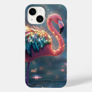 Magic Flamingo Fantasy Art med färglöst ludd