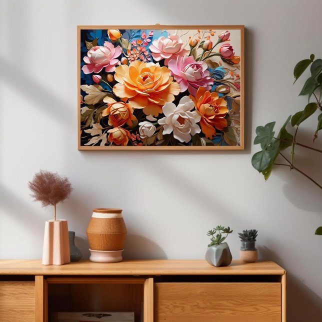 Magic Flowers AI Art Painting Beauty Poster (Skapare uppladdad)
