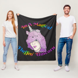 Magic Fluffin Unicorn Fleece Blanket, Medium