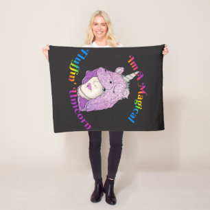 Magic Fluffin Unicorn Fleece Blanket, Small
