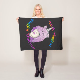 Magic Fluffin Unicorn Fleece Blanket, Small
