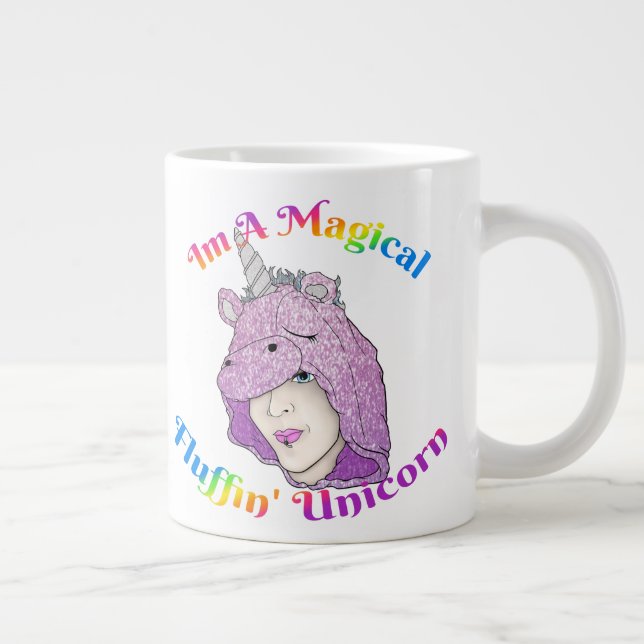 Magic Fluffin Unicorn Jumbo Specialty Mugg Jumbo Mugg (Höger)