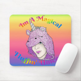 Magic Fluffin Unicorn Mousepad Musmatta