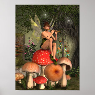 Magic Flute Player Poster