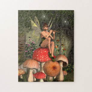 Magic Flute Player-vykort Pussel