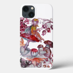 MAGIC FOLLET AV MUSHROOMS Red White Blommigt Fanta