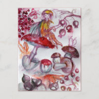 MAGIC FOLLET AV MUSHROOMS Red White Blommigt Fanta