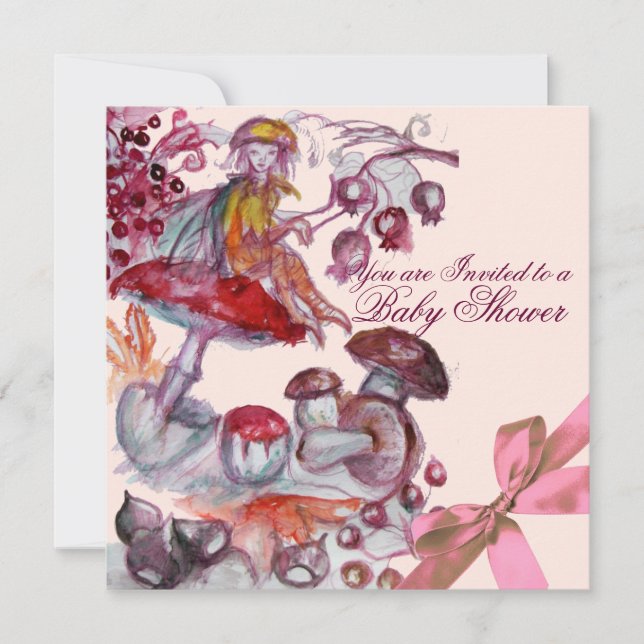 MAGIC FOLLET,MUSHROOMS,ROSA BOW FLICKA SHOWER INBJUDNINGAR (Framsida)