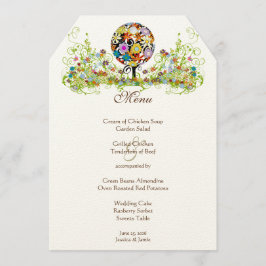 Magic Forest Circle of Kärlek Bröllop Meny