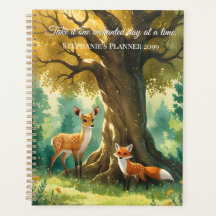 Magic Forest Golden Träd Hjort Fox
