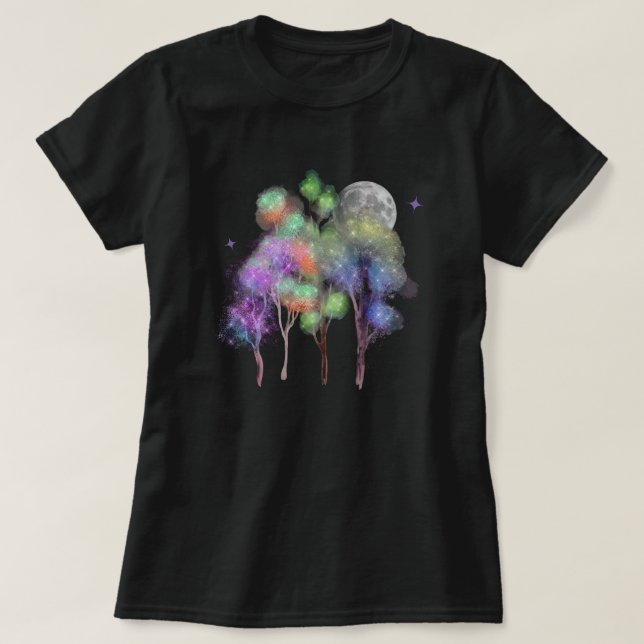 Magic Forest Måne Women's T-Shirt (Design framsida)
