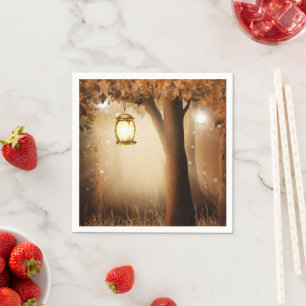 Magic Forest med Fairy Ljus Pappersservett