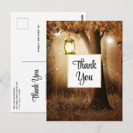 Magic Forest med Fairy Ljus Tack Vykort