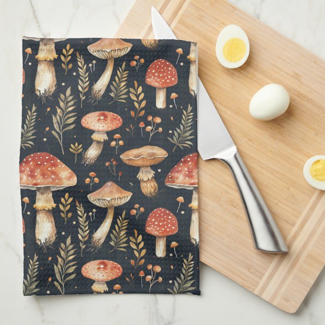 Magic Forest Mushroom Kitchen Towel Kökshandduk (Vikt i Fjärdedel)