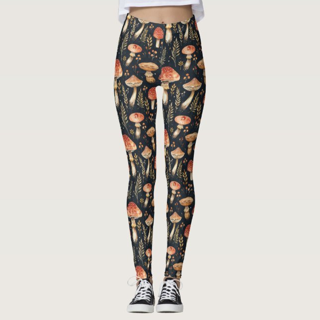 Magic Forest Mushroom Leggings (Framsida)