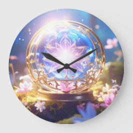 Magic Forest Orb Wall Clock Stor Klocka