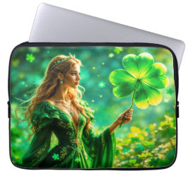 Magic Forest St Patrick Day Natur-konst Laptop Fodral