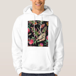 Magic Forest Unicorn Mörk Mönster. Hoodie