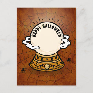 Magic förmögenhet boll hallowen Helgdag Postcard Helg Vykort