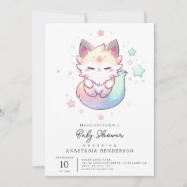 Magic Fox Baby Shower Inbjudningar