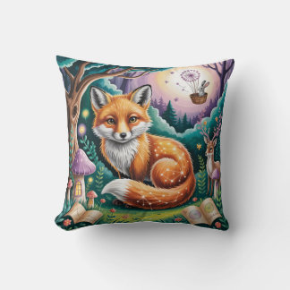 Magic Fox Forest Pillow Cover Kudde