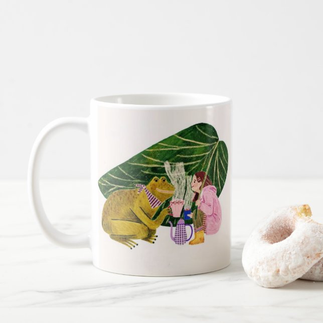 Magic Frog & Girl Coffee Mugg - Mysigt Kind_Ones (Med munk)