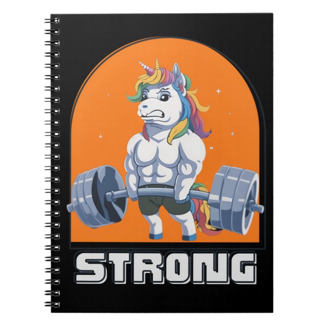Magic Gains Unicorn Pump Anteckningsbok (Framsidan)