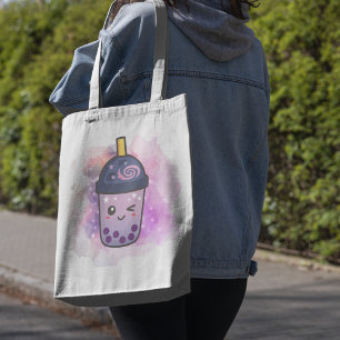 Magic Galaxy Boba Tea Anpassningsbar Tote Bag Tygkasse