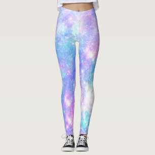 Magic Galaxy: Rosa Blue Star Print Leggings