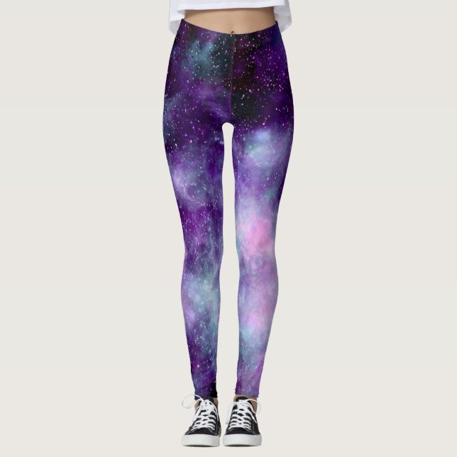 Magic galaxy tapet balgings leggings (Framsida)