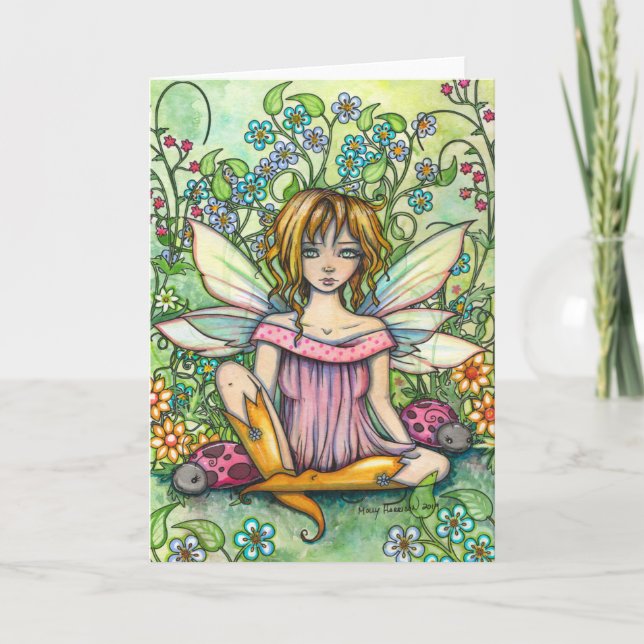 Magic Garden Cute Fairy Card av Molly Harrison Kort (Framsida)