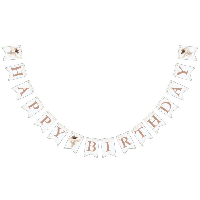 Magic Garden Fairy Birthday Banner Vimplar (Alla)