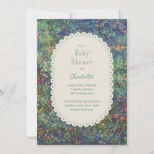Magic Garden Hand Payed Baby Shower-inbjudan Inbjudningar