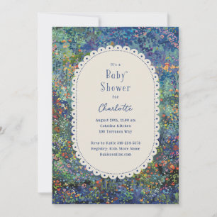 Magic Garden Hand Payed Shower Inbjudningar