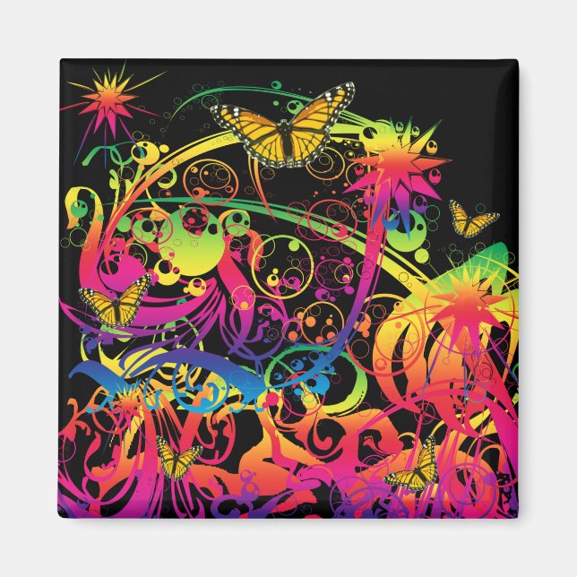 Magic Garden med Butterflies Magnet (Framsidan)